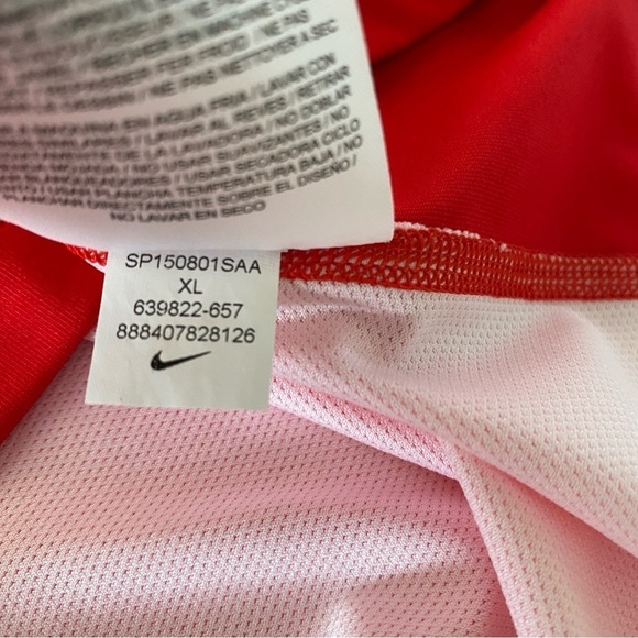 Nike Tiger Woods Collection TW Glow Polo Golf Shirt XL Canada/USA Flag Dri-Fit - Picture 9 of 11